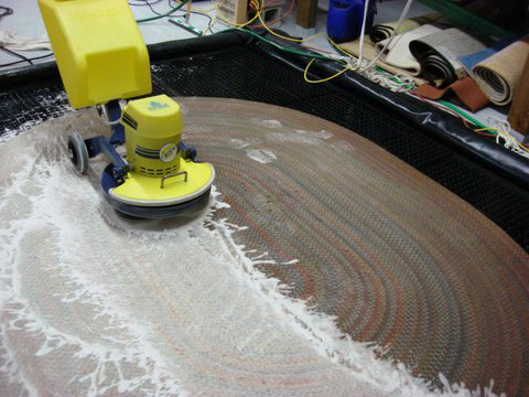 Rugs are shampooed to loosen soil before they are rinsed out