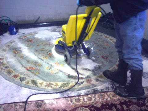 Rug scrubbing