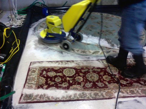 Cleaned in rug spa